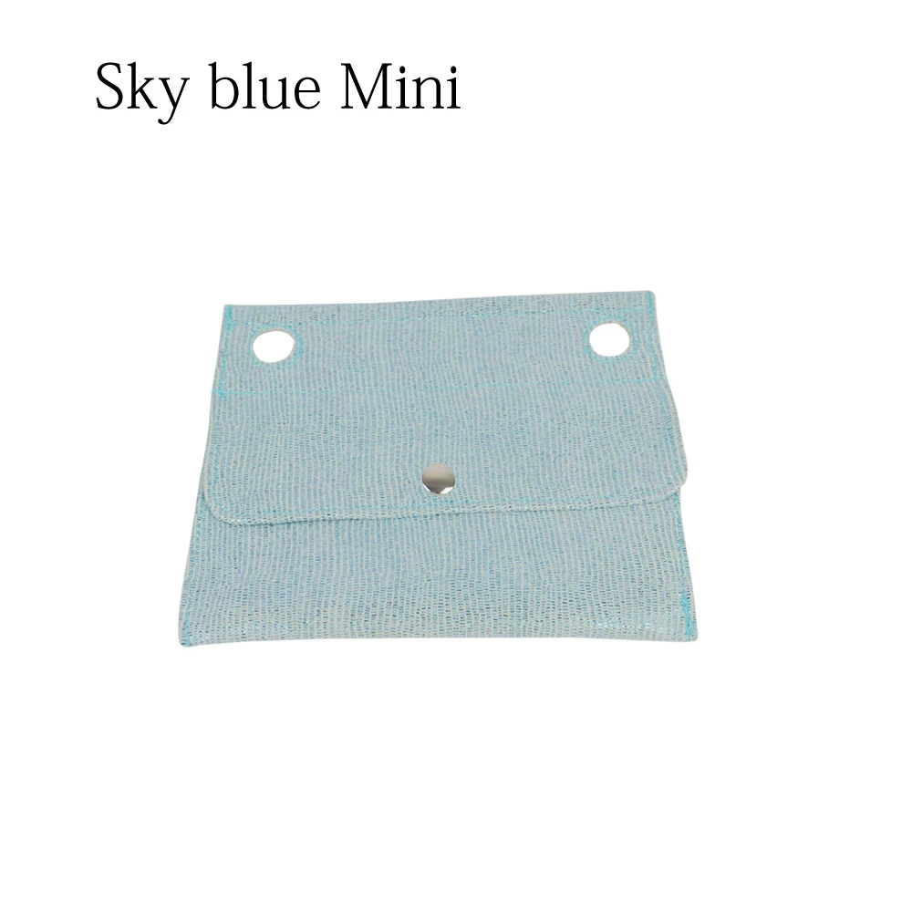 Sky blue mini Tanqu позолоченный маленький карман для классического мини Obag для O 50' O сумка внутренняя снаружи для O 50 Сумка - Цвет: Sky blue mini