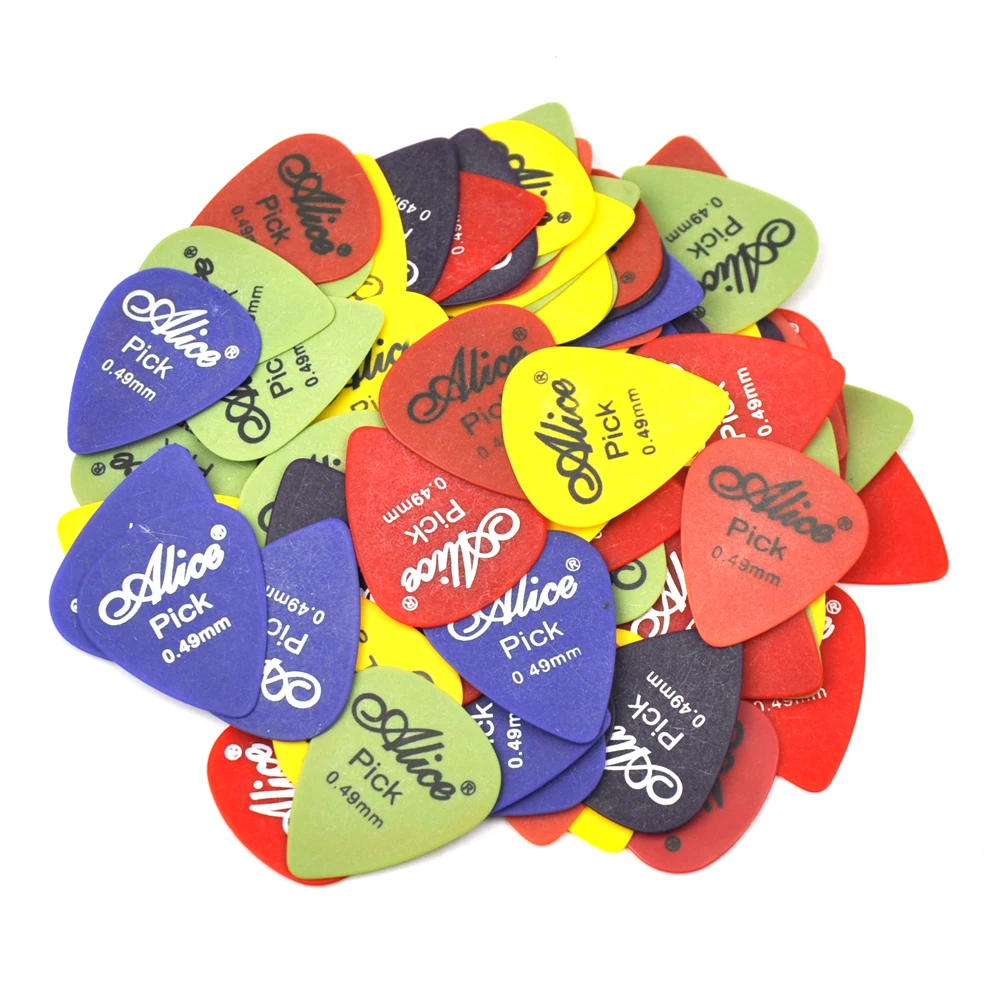 

50pcs Thin 0.49mm Alice Delrin Guitar Picks Plectrums For Acoustic Guitar