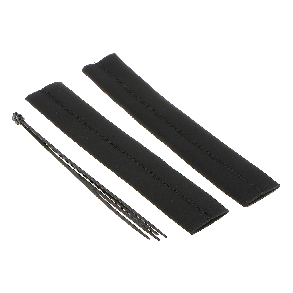 2 шт. передняя вилка из неопрена черного цвета для автомобилей и мотоциклов