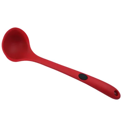 Soup Spoon Red Премиум силиконовые наборы инструментов для приготовления пищи Кухонные принадлежности кухонная посуда/Тернер дуршлаг ситечко для супа рисовая ложка - Цвет: Soup Spoon Red