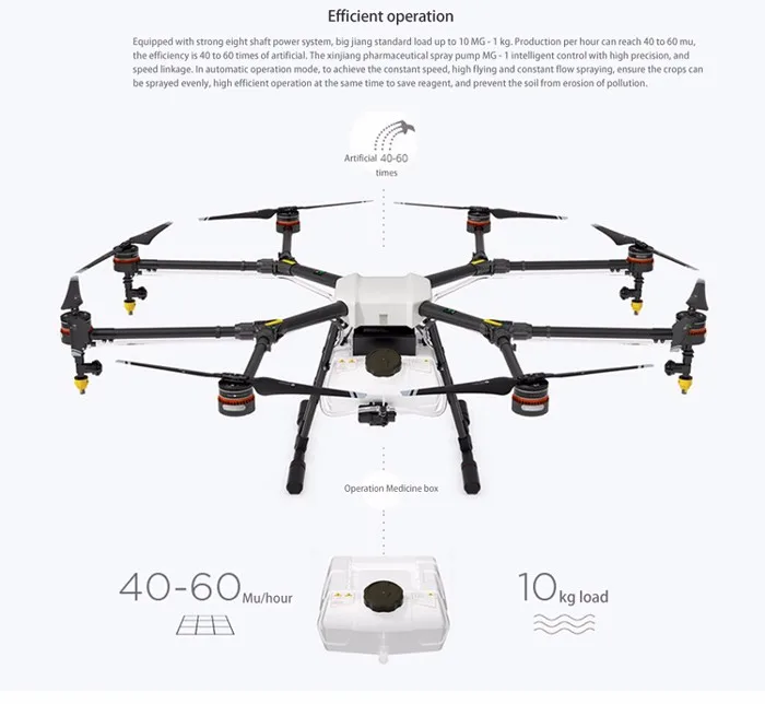 DJI MG 1 Octocopter сельскохозяйственная машина для защиты растений 2017 новейшая