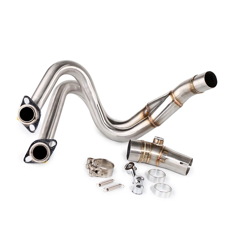 Слипоны для Kawasaki ER6N ER-6N ER-6F ER6F ниндзя 650R 2012- мотоцикл выхлопной глушитель выхлопной трубы заголовок Труба среднего звена