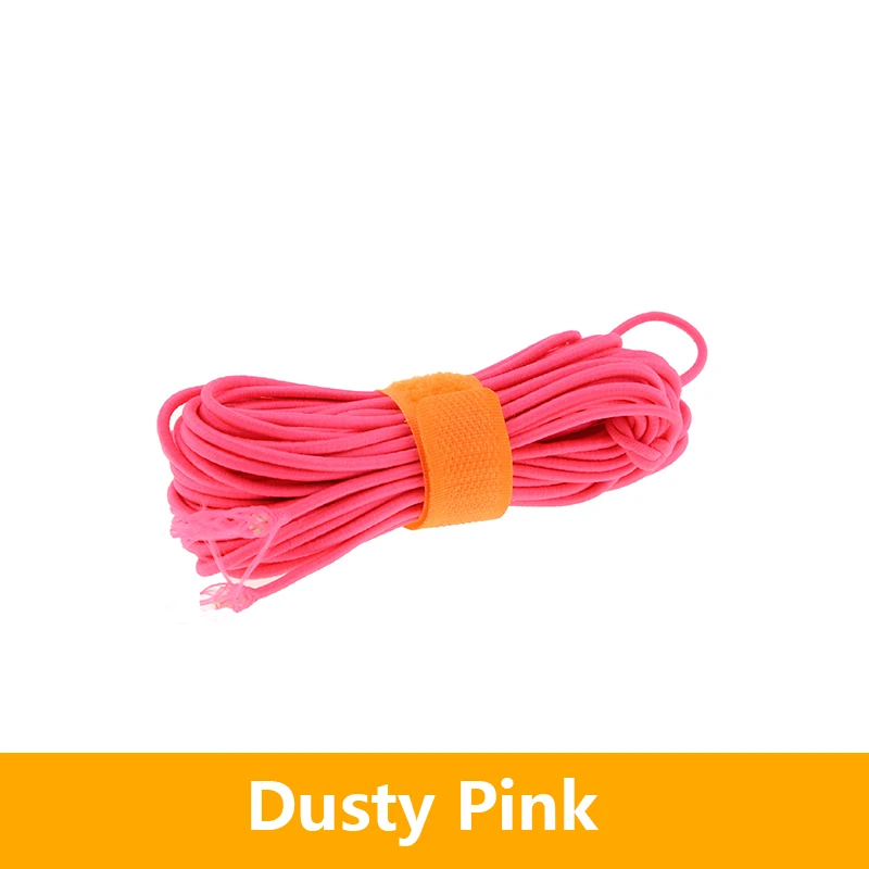 Dusty Pink 10 м диаметр около 2,8 мм цветная высокоэластичная резиновая веревка - Цвет: Dusty Pink