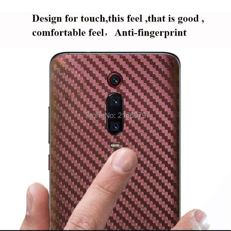 Для Xiao mi Red mi K20/K20Pro/mi 9 T/9 T Pro 6,3" 3D градиентное углеродное волокно полное заднее покрытие наклейка защитная пленка