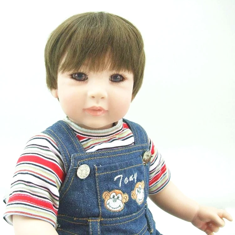 50cm Silicone Vinyl Reborn Baby Doll Toys Lifelike Toddler Boy Babies Child Birthday Gift Girl Play House Toy | Игрушки и хобби