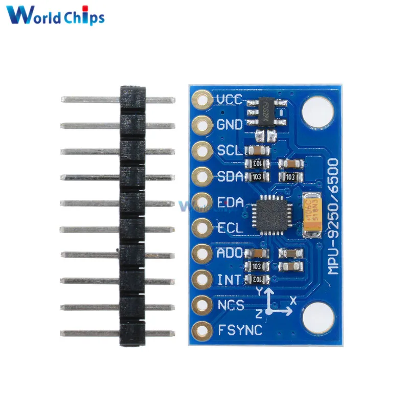 Φ SPI IIC/I2C MPU9250 GY 9250 9 осевое отношение + гироскоп акселератор магнитометр сенсорный
