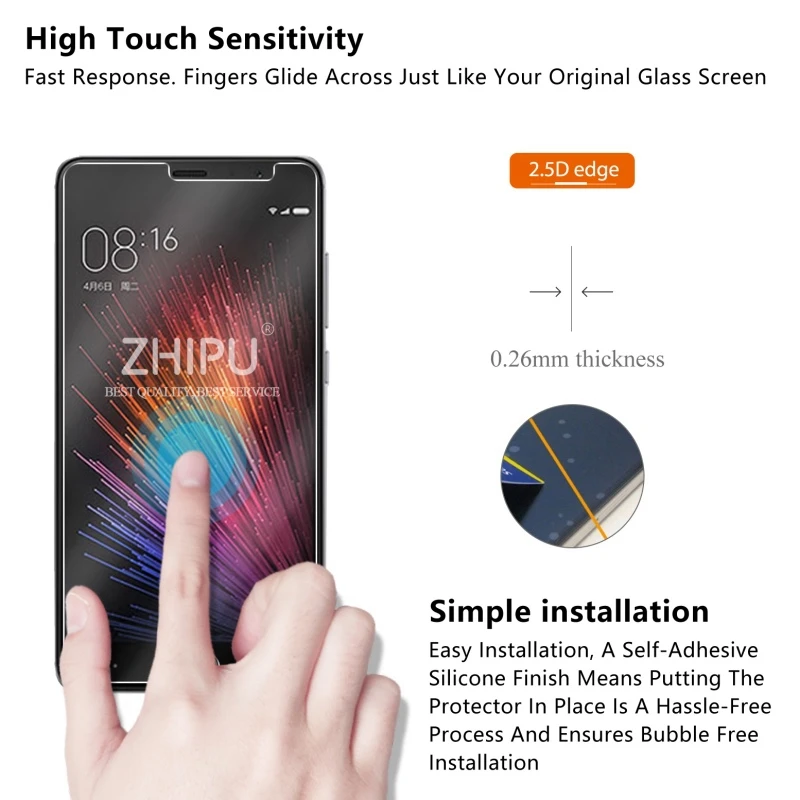 Закаленное стекло премиум класса 2.5D 0 26 мм 9H для Xiaomi Redmi Pro защитная пленка экрана