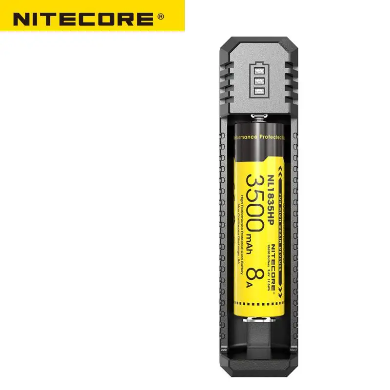 NITECORE UI1 портативное USB литий-ионное зарядное устройство совместимо с аккумулятором 18650 16340 14500