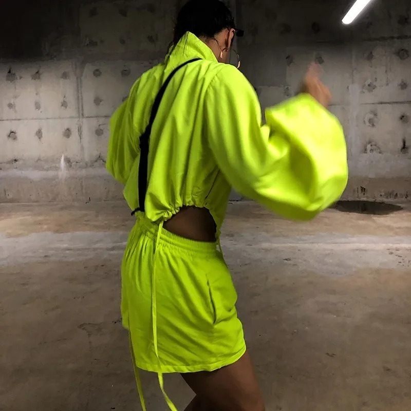 CHICEVER летний комплект из двух предметов для женщин с круглым воротником