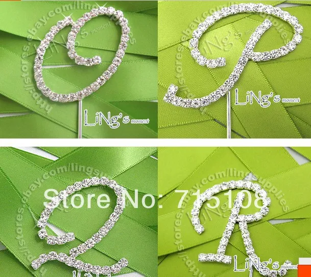 Свадебные реквизиты для свадебных тортов стразы 26 Английских Букв свадебное