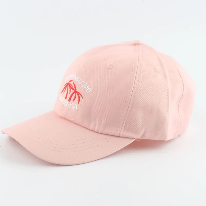 Кепка унисекс с надписью и вышивкой Черная кепка кокосовой пальмой для отца