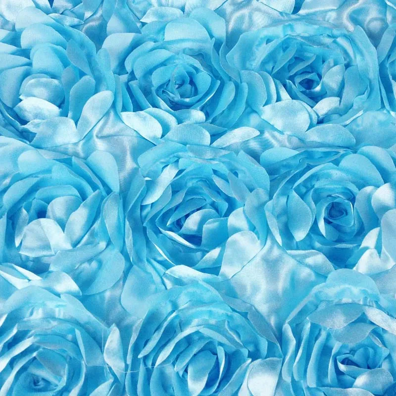 Объемная большая атласная Цветочная ткань для свадебного ковра скатерть стола