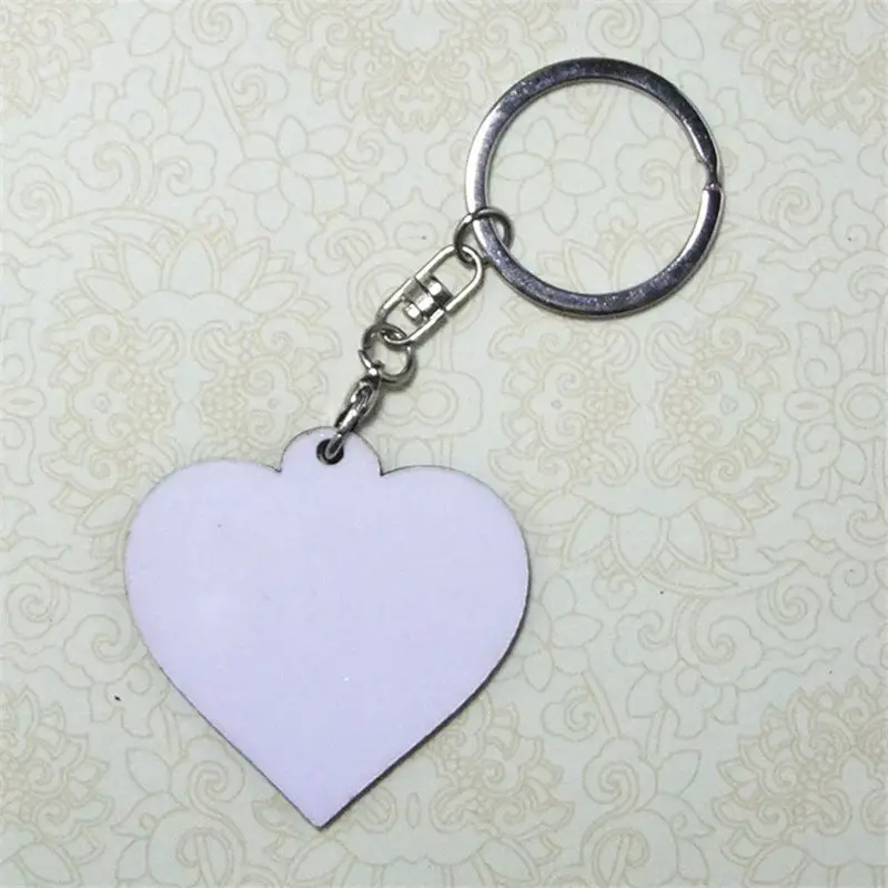 sublimation blank MDF keychains for women men fashion personal customization ellipse keychain heat transfer materials wholesale | Украшения