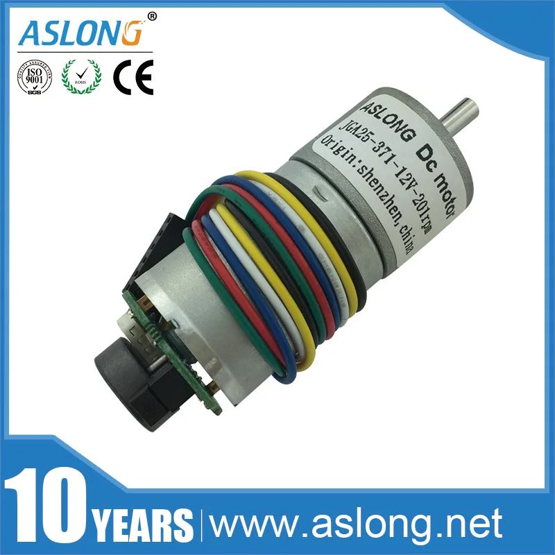 Электродвигатель с постоянным магнитом ASLONG 6V 24VDC кодирующее устройство для