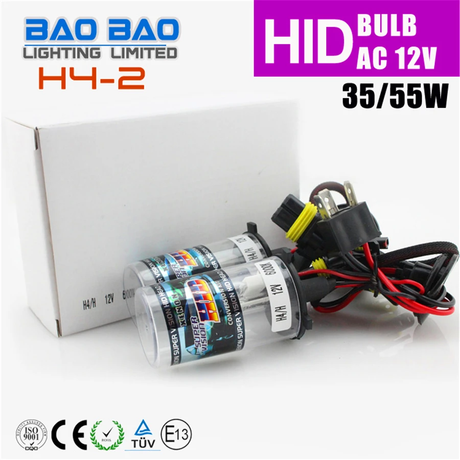 BAOBAO ксеноновые фары для автомобиля H4 H/L AC 35 Вт/55W 4300K 6000K 8000K HID Xenon разговор