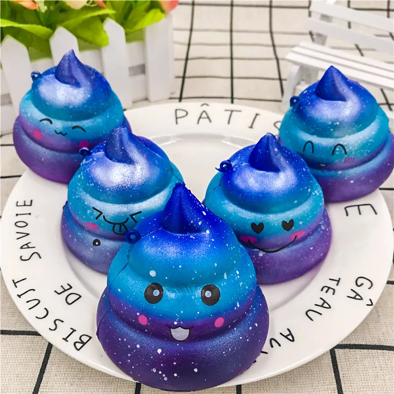 7*6 5 см 1 шт. случайный Squshies новый Звездное небо Poo Ароматические Squishy игрушки дети