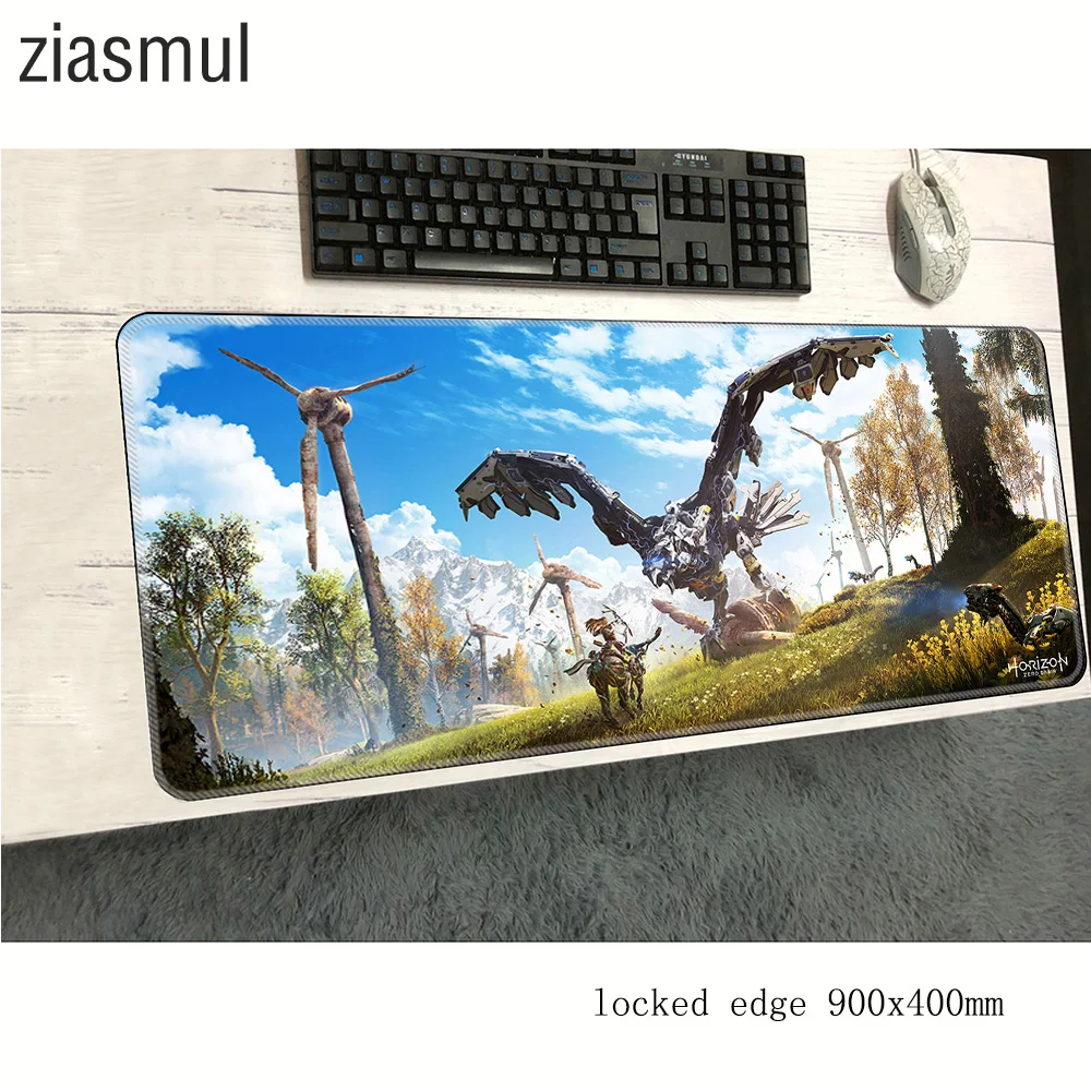 Коврик для мыши horizon zero dawn 900x400x2 мм коврик компьютерной с HD рисунком игровой