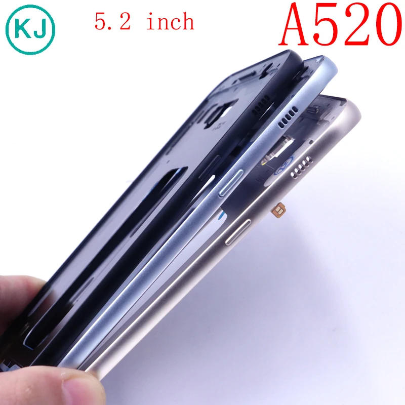 Для samsung Galaxy A3 A5 A7 A320 A520 A720 средняя Рамка металлический корпус