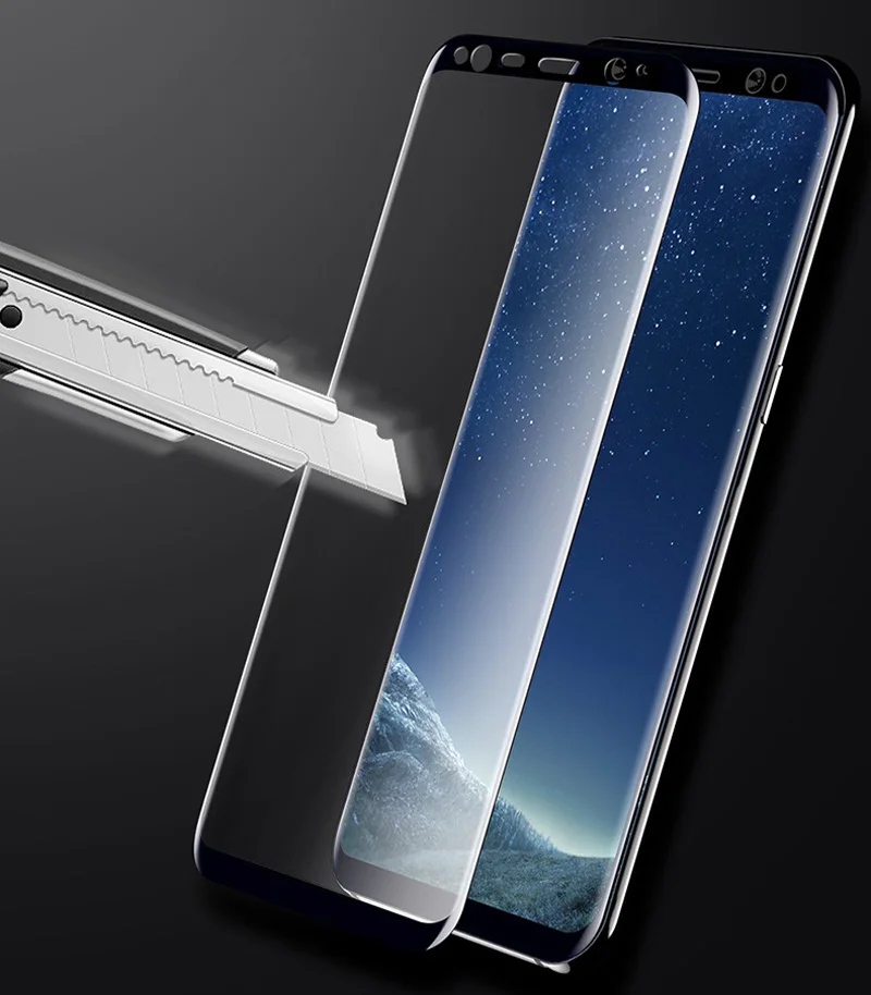 Для Samsung S8 Plus 9 H изогнутые закаленное Стекло Full Screen Protector Плёнки для Galaxy телефон