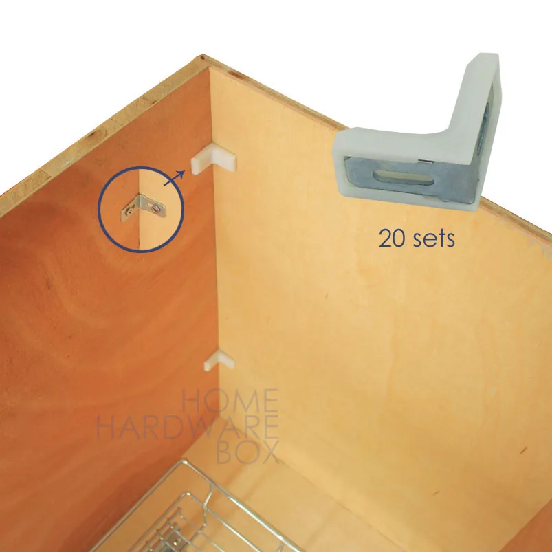 Угловая скобка 90 градусов угловой шкаф L кронштейн зажим шарнир 20 Набор|corner brace|l