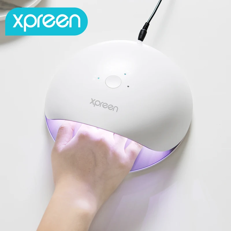 Лампа для ногтей, Xpreen 48 Вт Сушилка для ногтей УФ лампа для ногтей портативный светодиодный светильник для ногтей для гель-лака со встроенной литиевой батареей