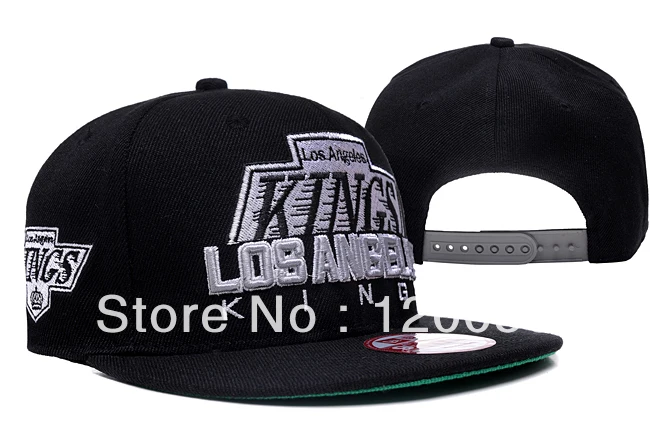 Los Angeles Kings all black Snapback football hats basketball cap Fitted caps baseball hat hockey 20000 style | Аксессуары для