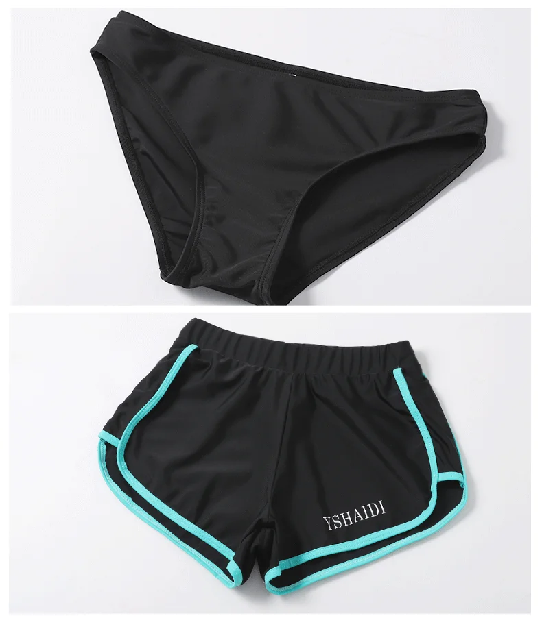 Swimwear Women's Swim Fitness Rush Guard Outdoor Sports Swimming Diving Surfing 5-Piece Set Long Sleeve Leggings Shorts Bikini
