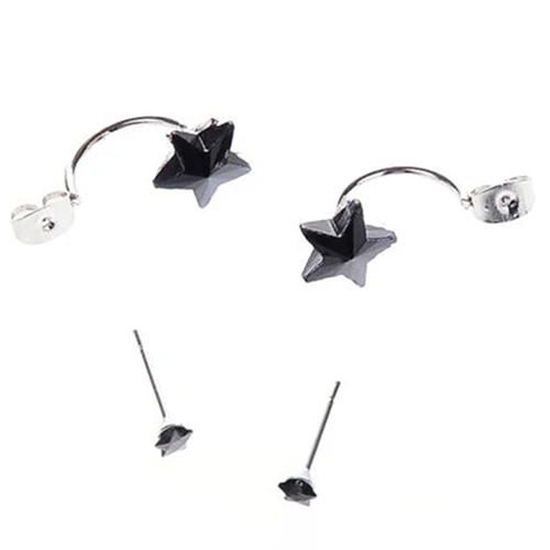 Женские серьги гвоздики в Корейском стиле Bluelans элегантные из сплава форме звезды