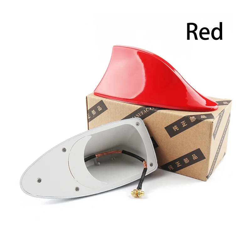 red JOGMACHINE автомобильная антенна плавник акулы авто радио сигнал антенны на крышу для стайлинга автомобилей - Цвет: red