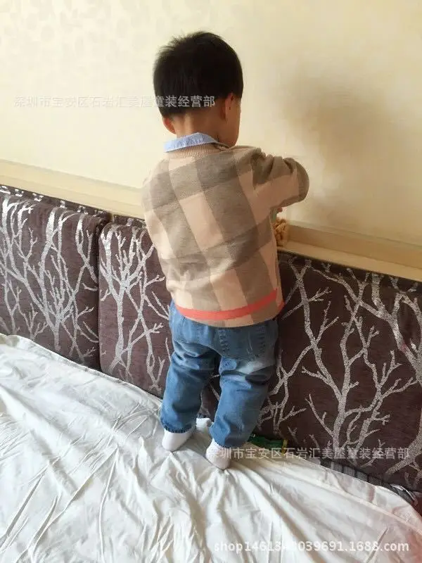 2018 новый милый вязаный свитер цвета хаки для маленьких мальчиков на осень и зиму