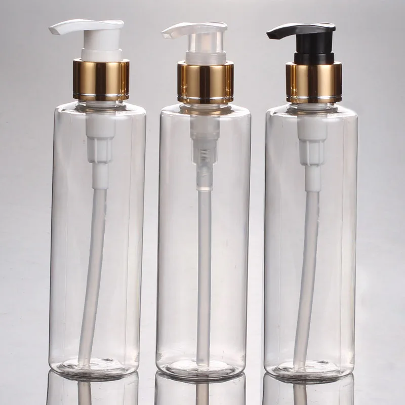 

(60pcs/lot)200ml empty screw emulsion pump bottle 200 cc shampoo shower packing bottle