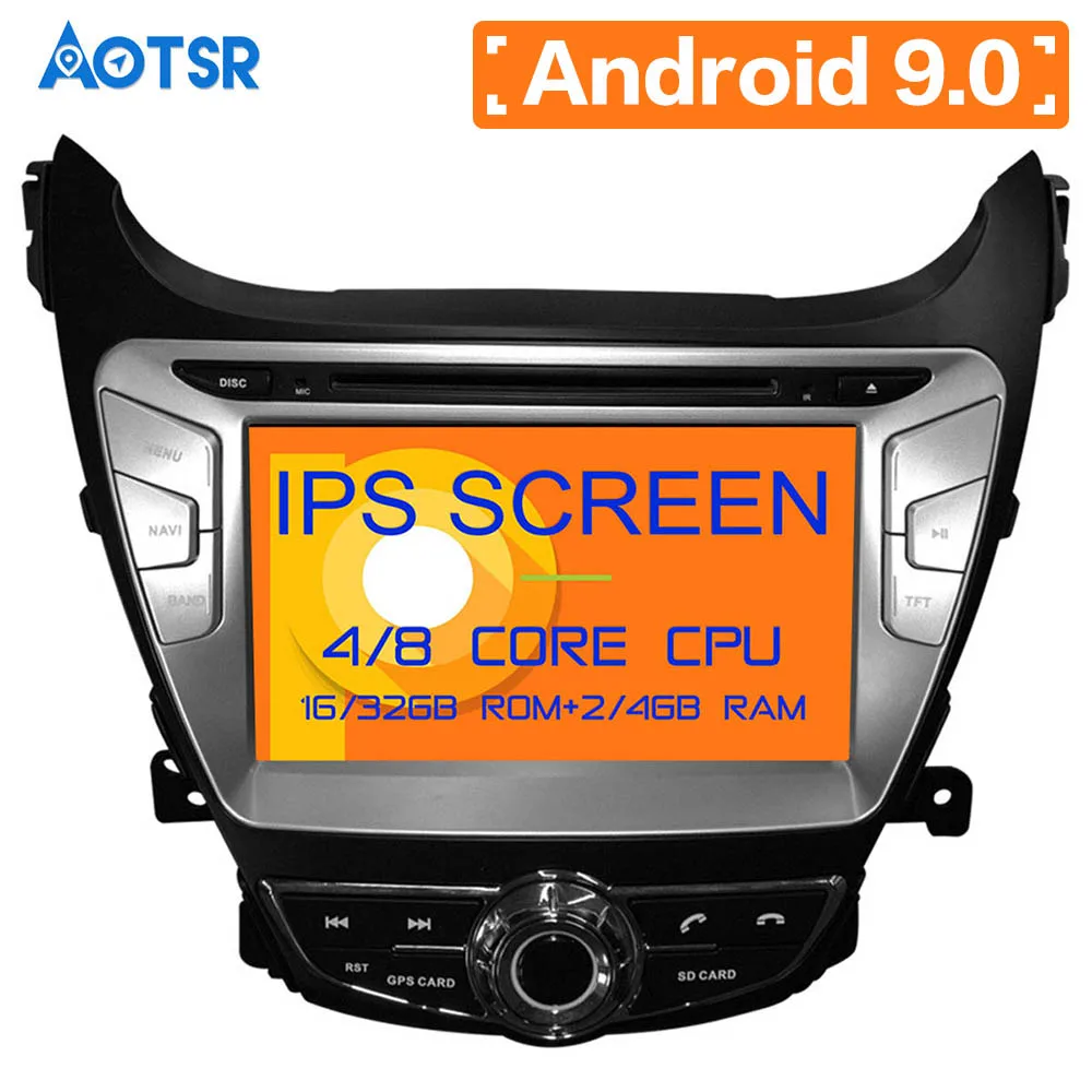 Android 9 0 автомобиля gps навигация dvd плеер для Hyundai Elantra(MD)2011 2013 Avante(MD) стерео Авто navi