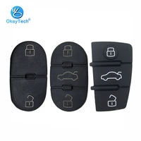 okeytech for audi key pad 23 button replacement remote key shell fob cover case repair pads for audi a3 a4 a5 a6 a8 q5 q7 tt