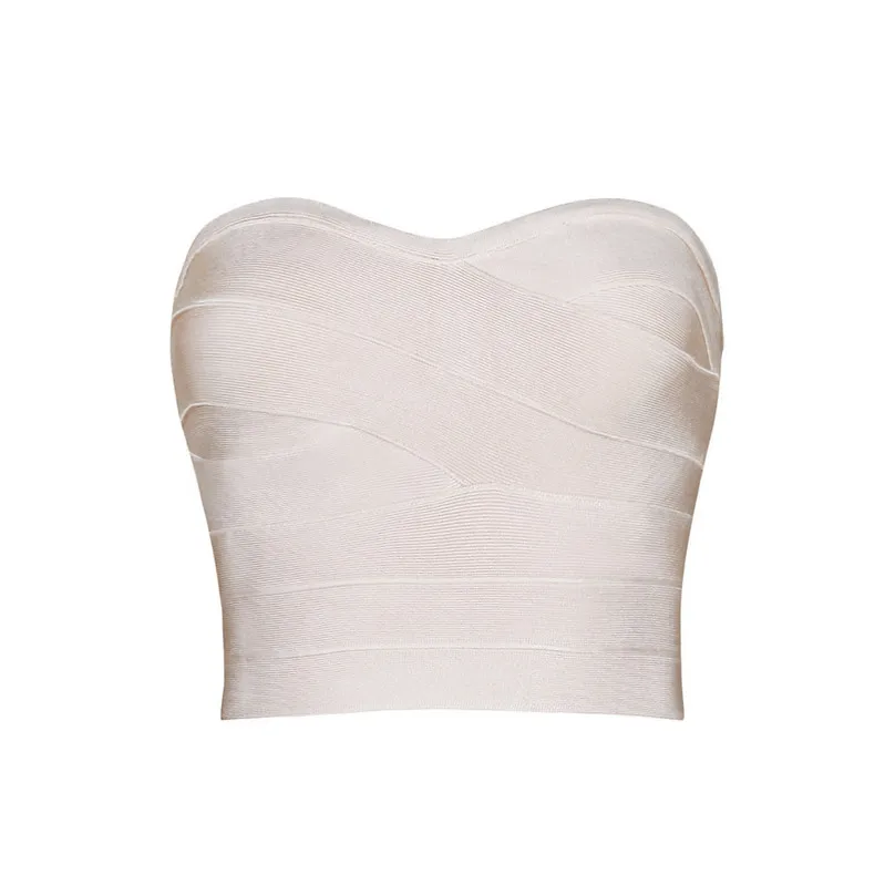 Женский трикотажный Топ без бретелек с открытой спиной | Женская одежда