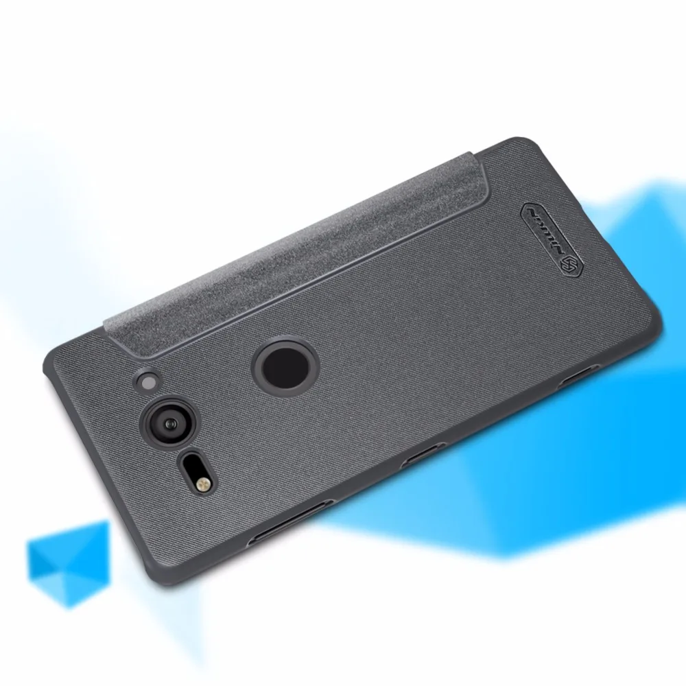 Компактный чехол NILLKIN Sparkle для Sony Xperia XZ2 Роскошный кожаный флип задняя крышка