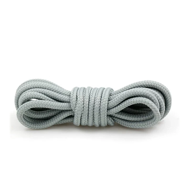 Light grey 1 пара круглые шнурки полиэстер однотонные классические Мартинсы шнурки Повседневное спортивные ботинки обувь кружева 90 см/120 см/ 150 см 21 Цвета - Цвет: Light grey