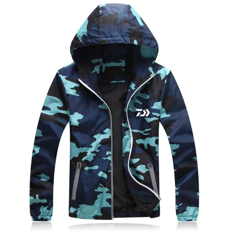

2021 Daiwa Fishing Clothing Quality Quick Dry Thin Camouflage Fishing Jackets Outdoor Sport Men Fishing Wear