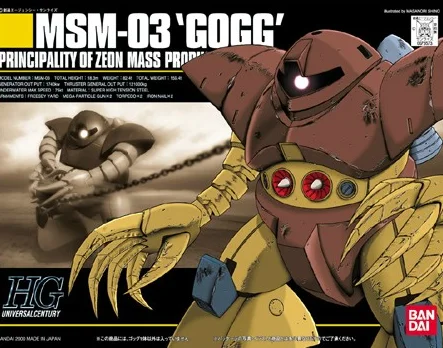 Bandai Gundam 1/144 HGUC MSM 03 GOGG мобильный костюм сборные модели наборы экшн фигурки Детские