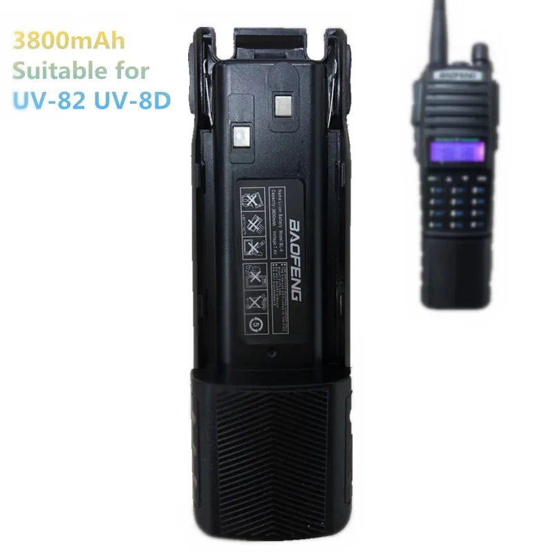 Baofeng UV 82 батарея 3800 мАч увеличенная 8D портативная рация двухстороннее радио