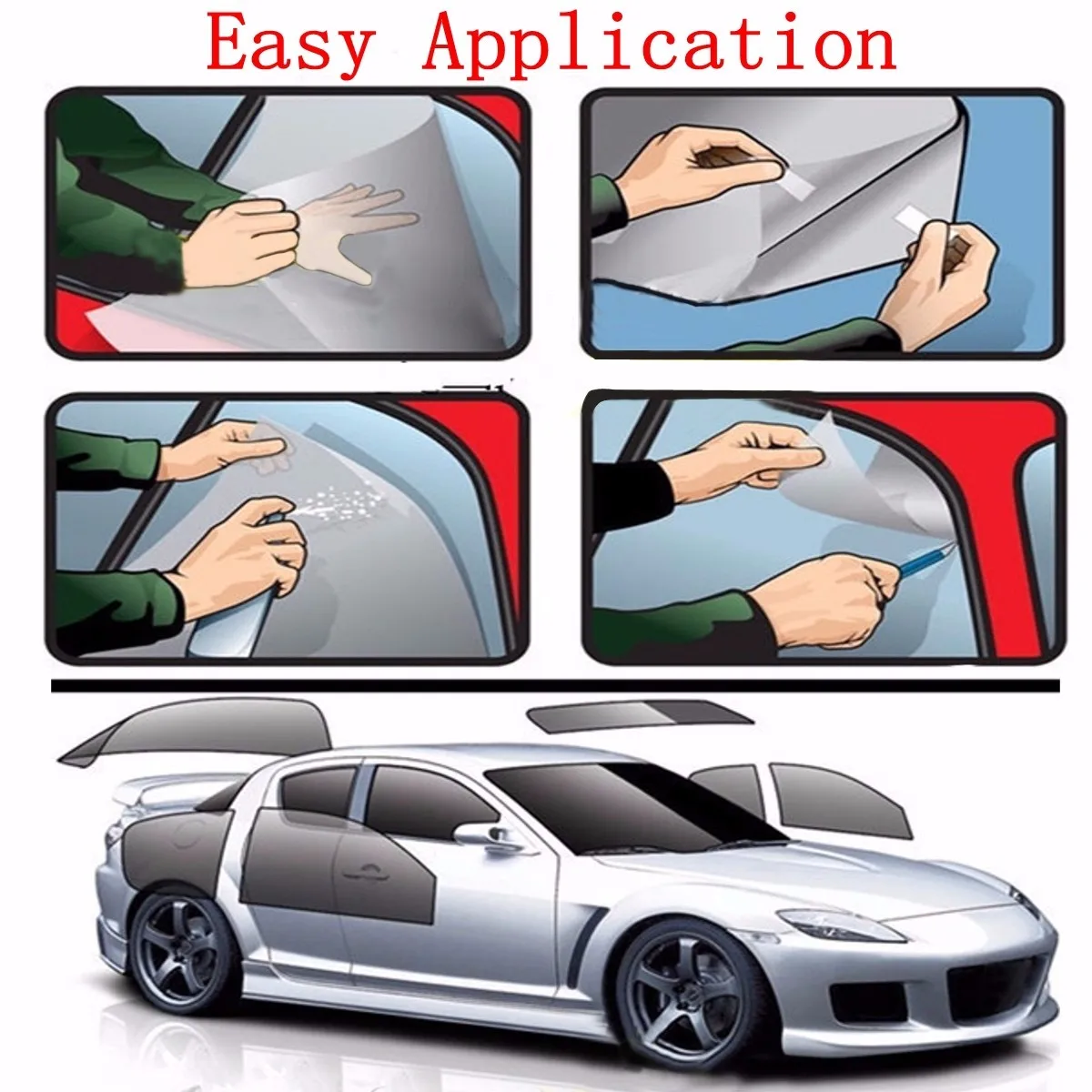 

Roll Windows Car Home Window Glass Building Tint Film 75 X 600CM Roll Auto Side UV Protection