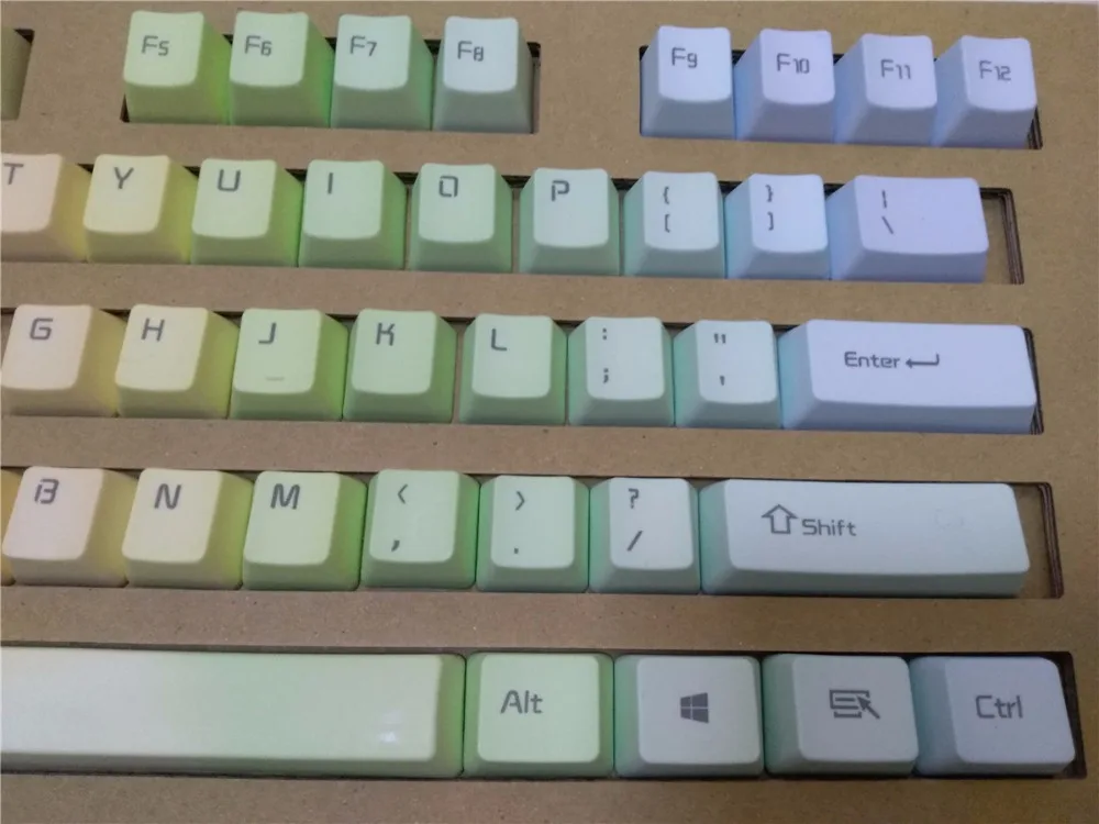 Механические клавиши Rainbow PBT keycap cherry mx OEM для игровой клавиатуры ANSI 104 механической