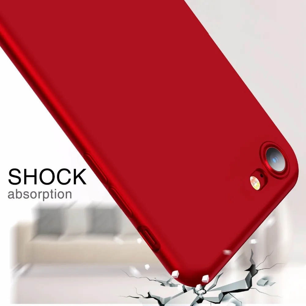 Роскошный чехол ROHDEA для iPhone X Ультратонкий Мягкий iPhone5 5S SE 6 6S 7 8 Plus из ТПУ |