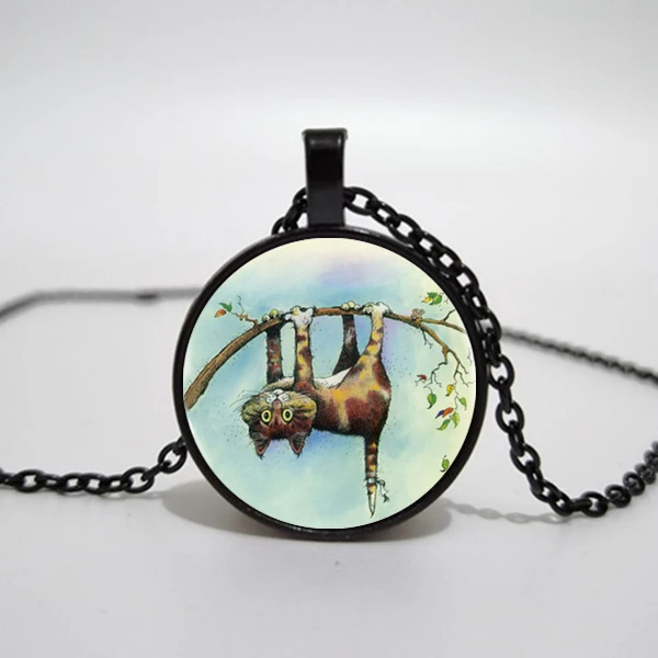 Ожерелье с подвеской логотипом озорной кошки романтическая картина винтажное