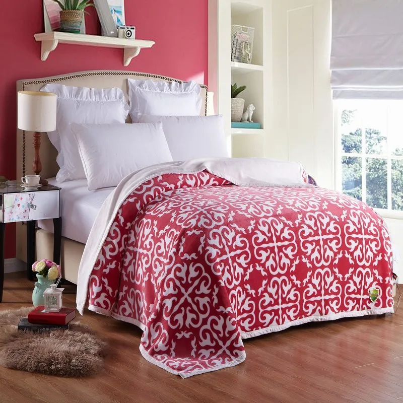 Мягкое одеяло теплые коралловые клетчатые пледы для путешествий фланелевый