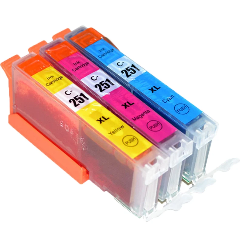 1 комплект чернильный картридж PGI250 CLI251 совместимый для Canon MG6320 MG7120 MG7520 IP8720 MX722 MX725