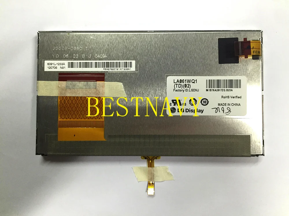 Новинка LA061WQ1(TD)(02) Стандартная оригинальная 6 1 дюймовая ЖК дисплей экран 480*272 TFT
