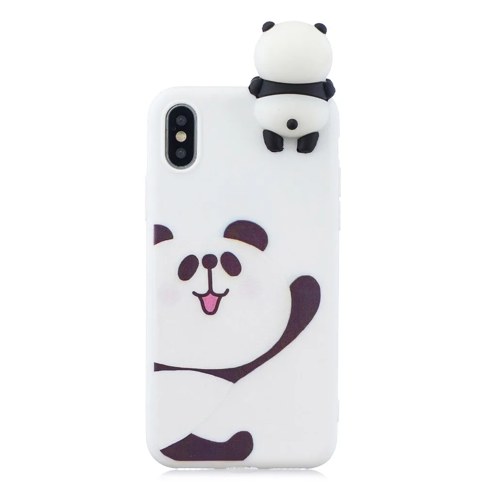 Милый чехол для телефона с узором Capinhas iPhone X XSMax XR мягкий TPU телефон 7 8 6 6s Plus 5s Coque Funda