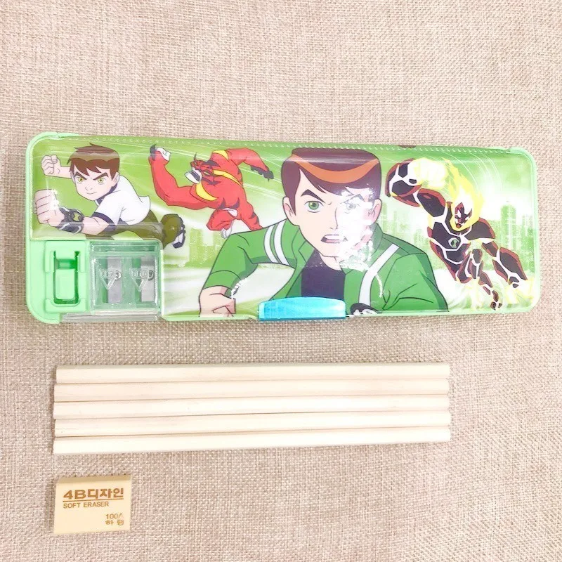 Флэш-продажи канцелярские ученики Многофункциональный пластиковый пенал