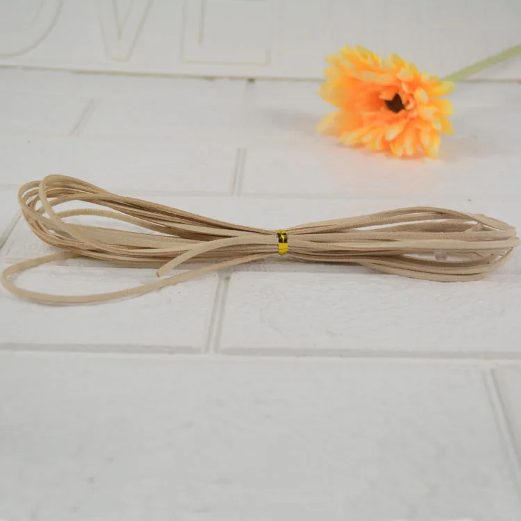 as pic 5Yards Faux Suede Leather Cord Thread for beading making Leather Luggage Tag - Цвет: as pic
