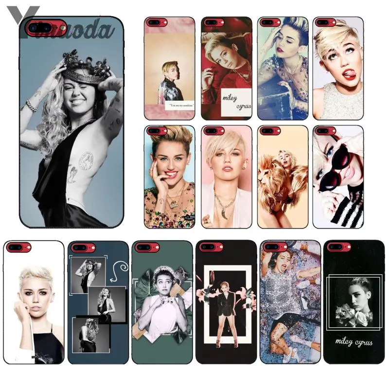 Ynuoda miley cyrus 2019 стильный черный мягкий силиконовый чехол из ТПУ для iPhone 8 7 6 6S Plus X XS MAX